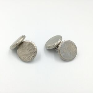 ydcreations handmade double sided metal shank buttons cufflinks with textured face