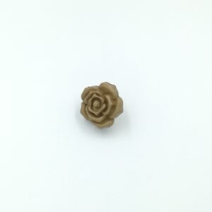 ydcreations handmade glossy taupe rose flower boutonniere