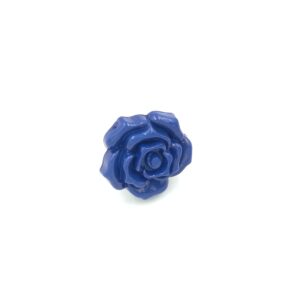 ydcreations handmade glossy navy blue rose flower boutonniere