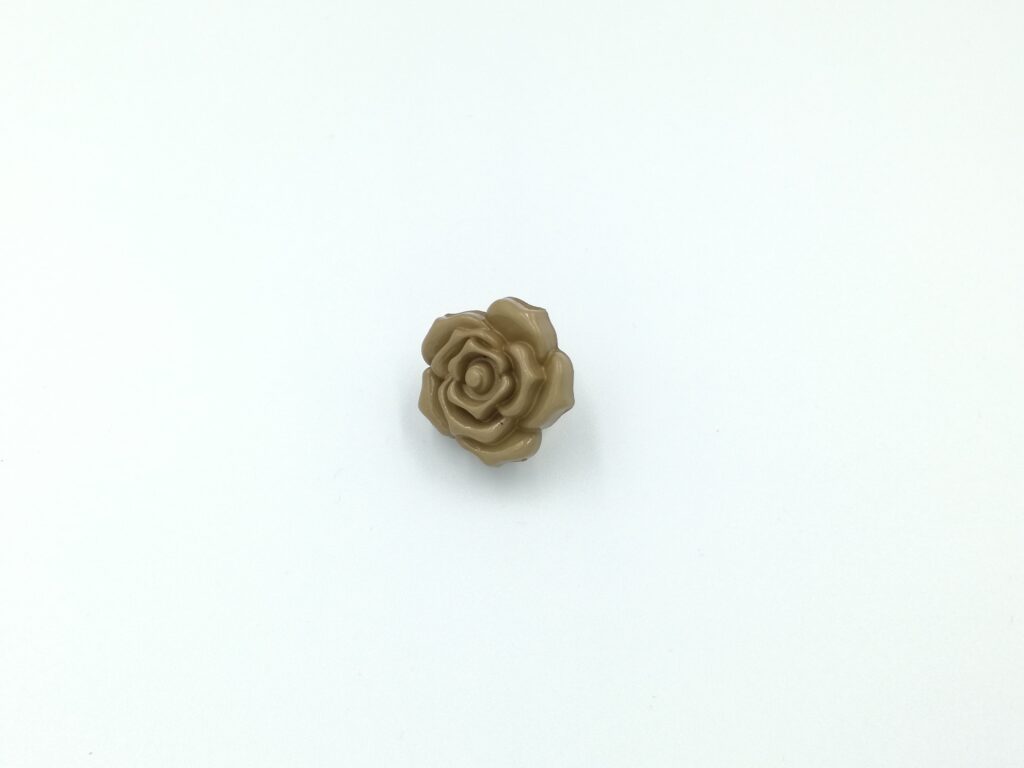ydcreations handmade glossy taupe rose flower boutonniere