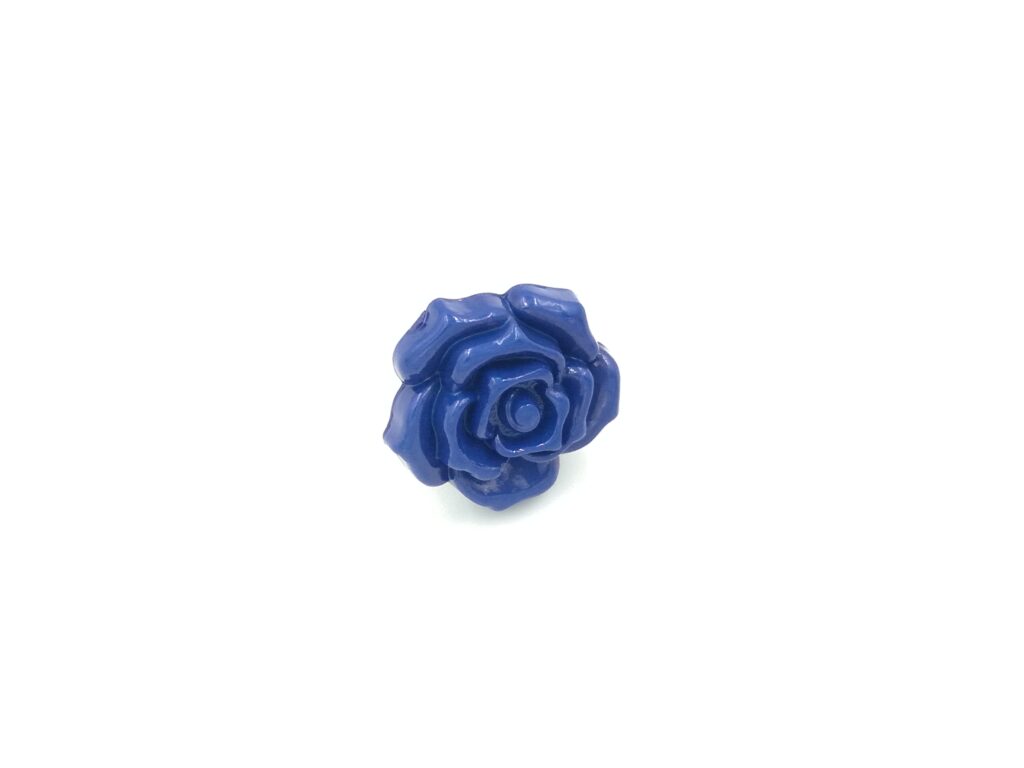 ydcreations handmade glossy navy blue rose flower boutonniere